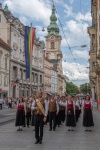 Erste Marschklänge des Musikvereines Liebenau in der Herrengasse - Foto: Birgit Schnell